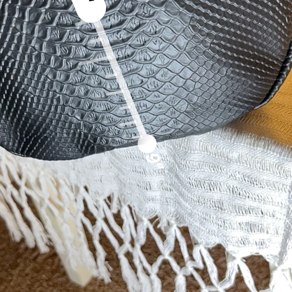 Weekend genuine leather duffel bag python style N… - image 6